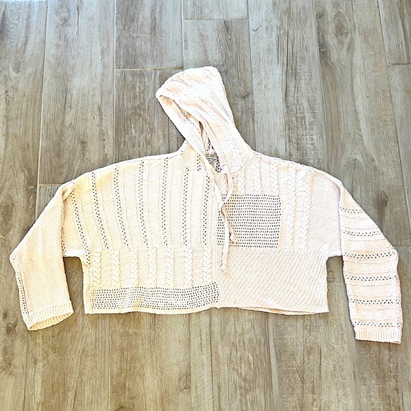 NWOT American Eagle Textured Knit Hoodie - Picture 2 of 12